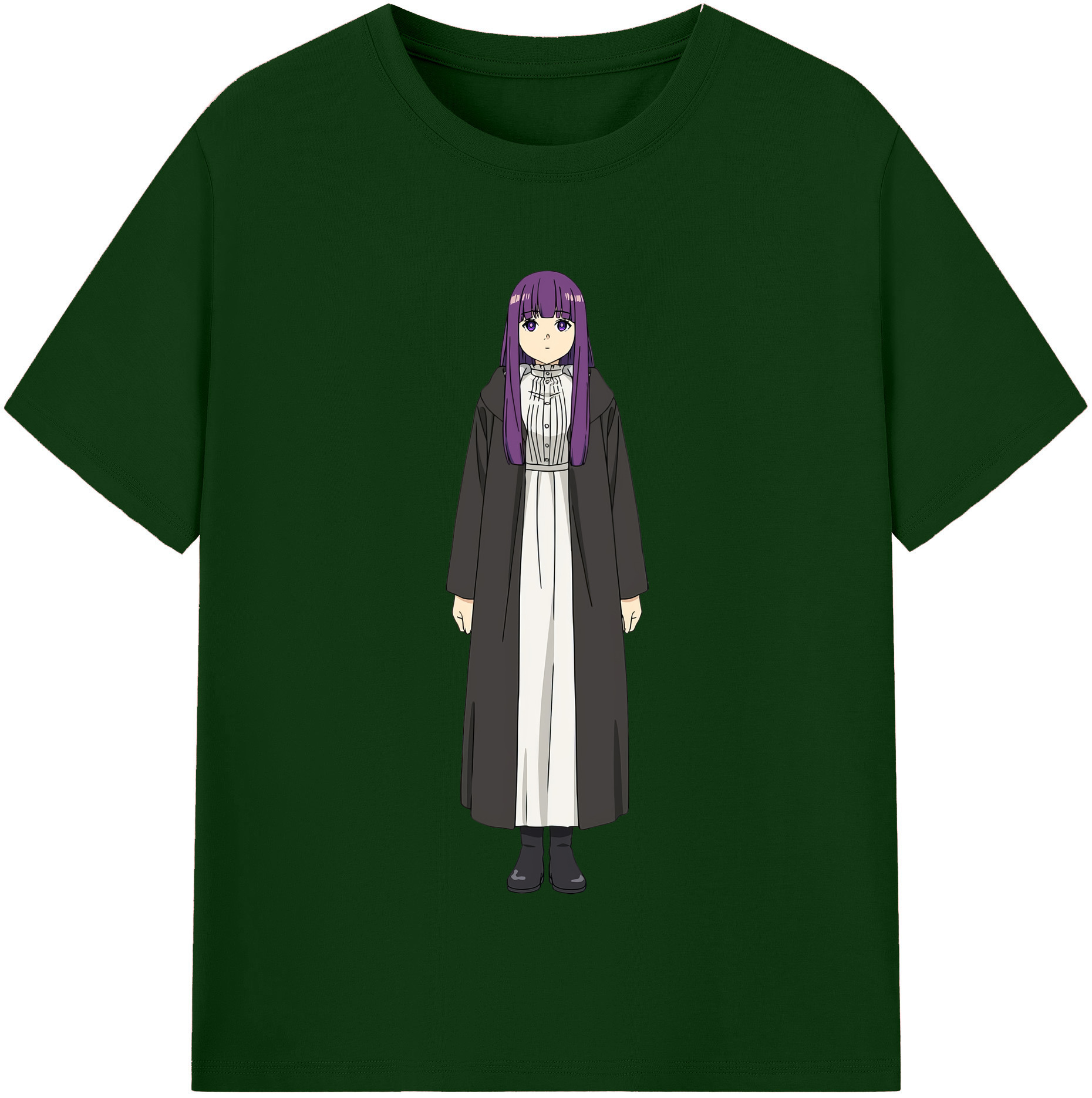 （画像用） 葬送のフリーレン Frieren 綿100％半袖Tシャツ（フロントプリント）